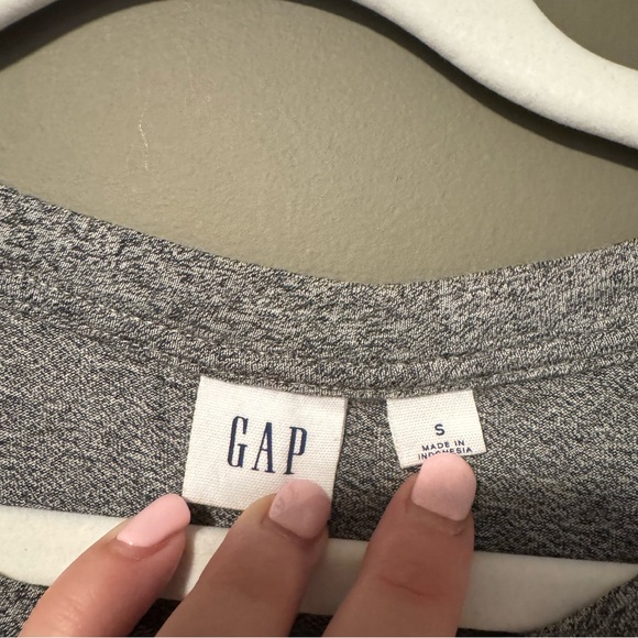 Gap Cinnched T-Shirt Dress Heathered Grey Size S - Picture 2 of 5
